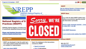Trump axes NREPP database for addiction and mental illness programs