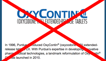 Purdue pharma L.P. stopping marketing oxycontin to doctors