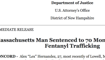 Lowell drug trafficker off the streets for 70 months for possession of 500 grams of cocaine
