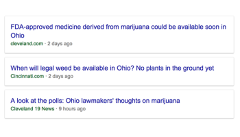 Ohio will not make September deadline for legalizing marijuana