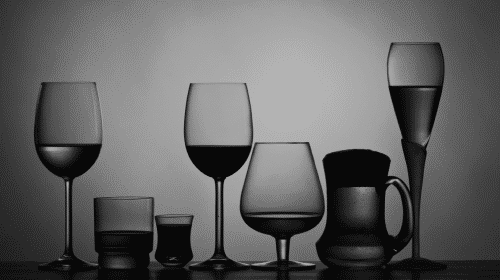 empty glass alcohol