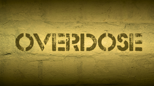 overdose word stencil