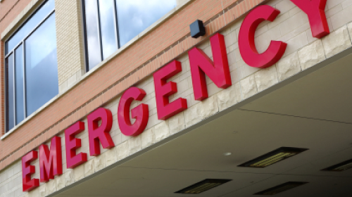 emergency department sign