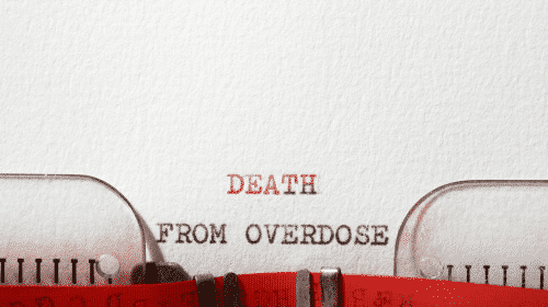 overdose death on typewriter