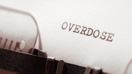 typewriter word overdose
