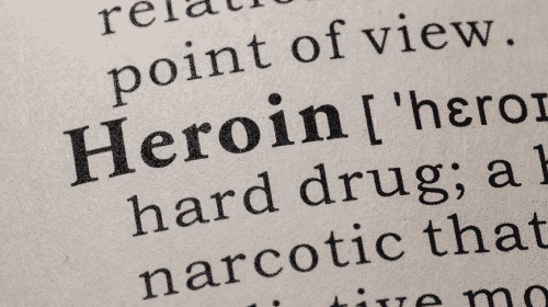 heroin dictionary term