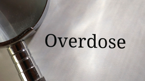 overdose word on paper