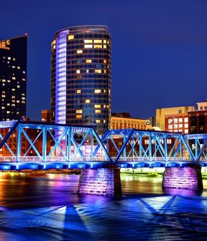 Grand Rapids at night