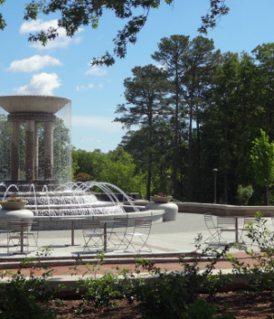water fountain in cary
