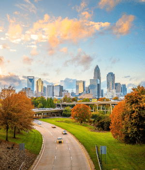 highway during the fall