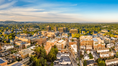 new jersey skyline city view