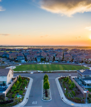 sunset over roseville