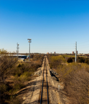 railroad track in denton