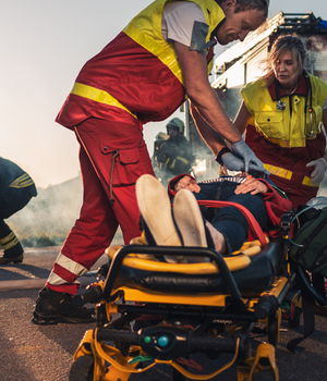 first responders performing cpr