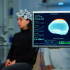 A neurologist running tests on a patient and analyzing their brain