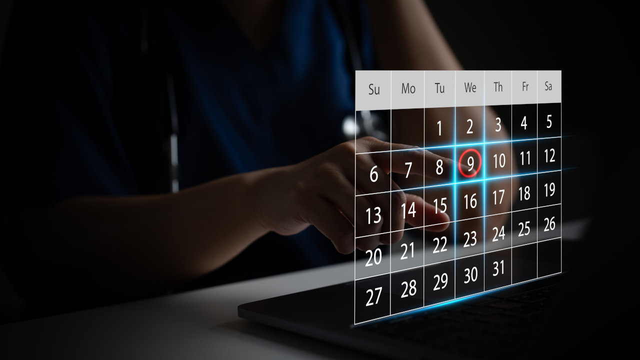 A doctor taps at a calendar. Learn more about the cocaine withdrawal timeline, here.